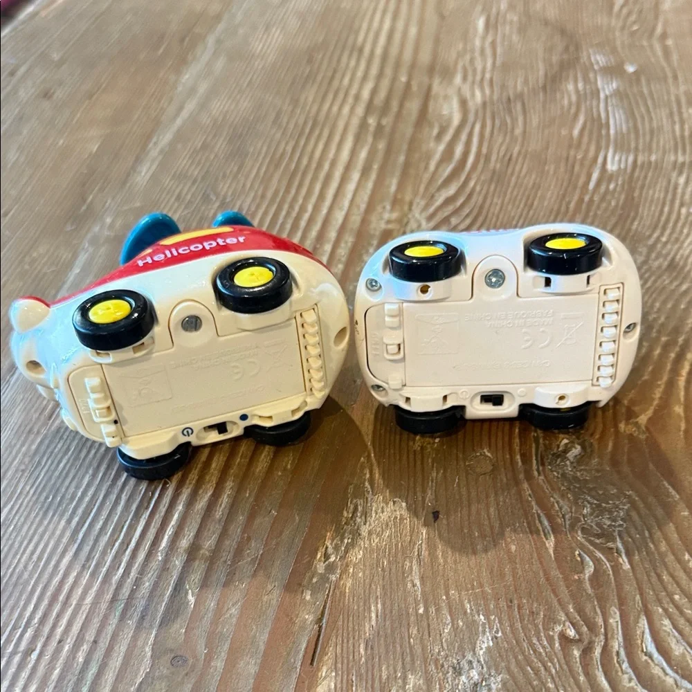 Vtech smart Fun Police Car and Helicopter Toy Set lights up and sings